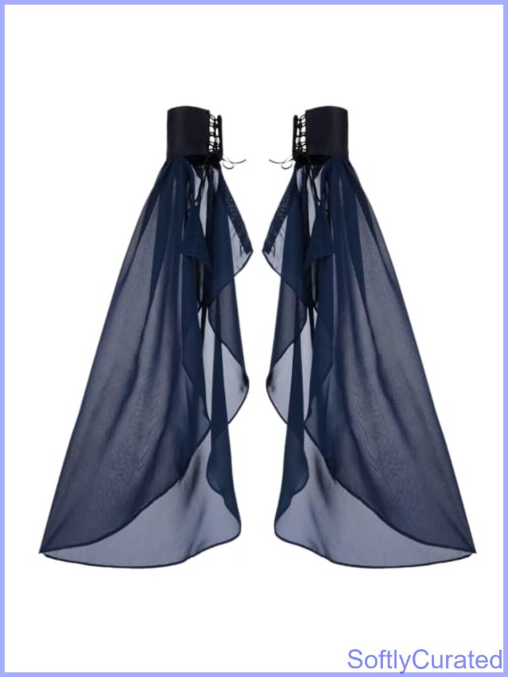 Long Tulle Gloves Detachable Sleeves for Wedding Dress Costume